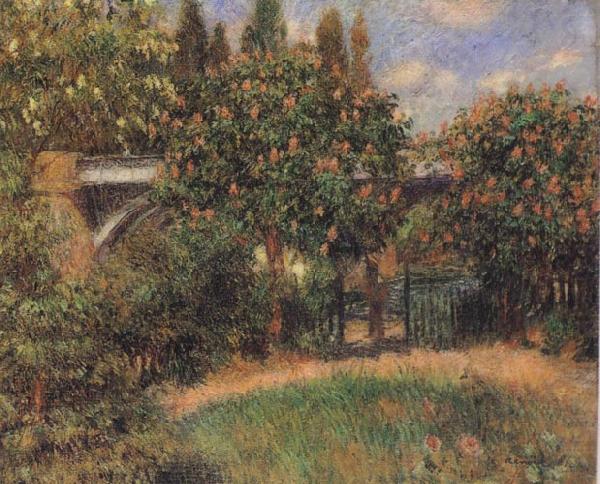 Railway Bridge at Chatou, Pierre-Auguste Renoir